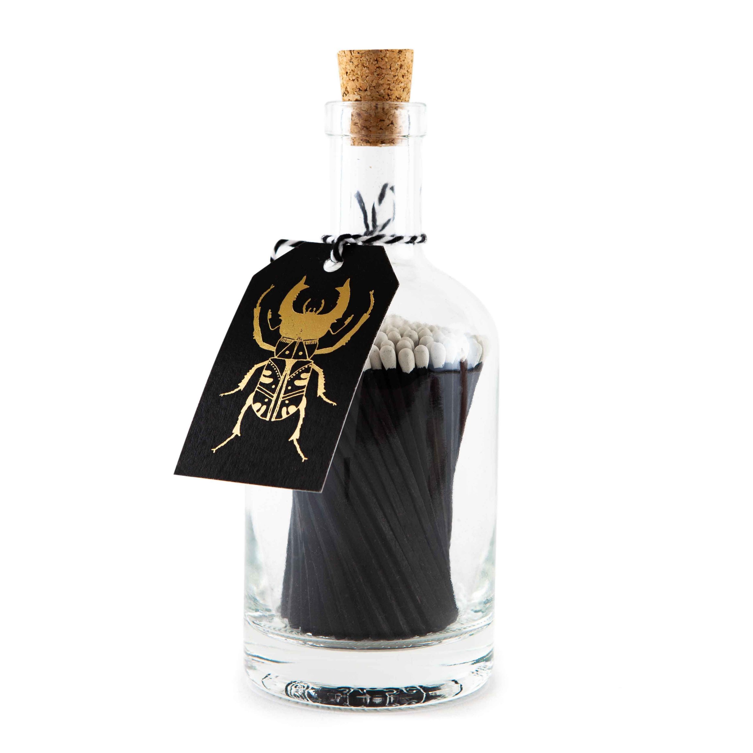 Black Matches Luxury Bottled Matches Ribbon and Bow Store