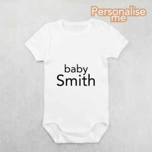 Baby announcement gift New baby gift Personalised baby vest Personalised baby gift