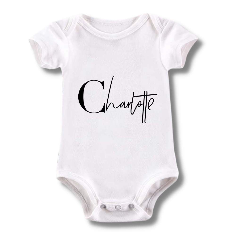 Personalised Baby Vest – Ribbon and Bow Store