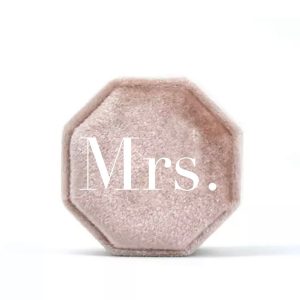 Personalised Mrs ring box