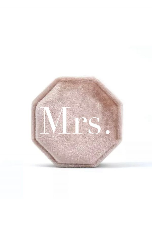 Personalised Mrs ring box