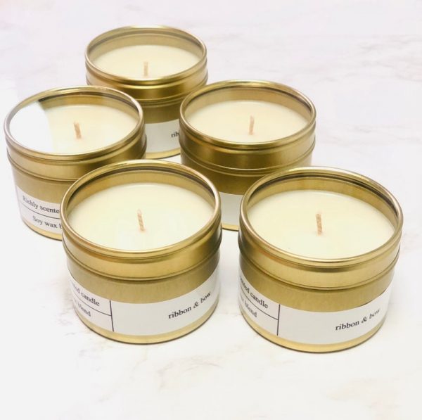 gold soy candles