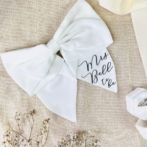 Personalised hair bow Bridal bow Personalised hair clip