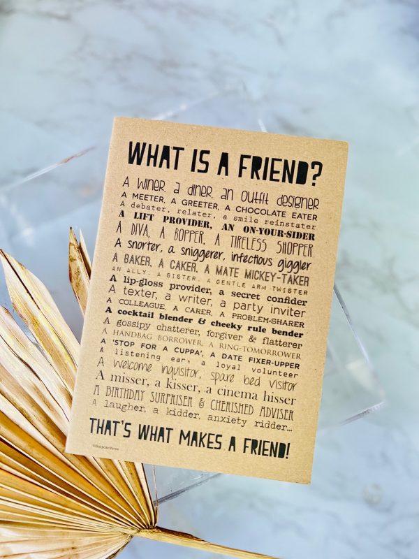 Friend notebook Gift for friend Poem notepad