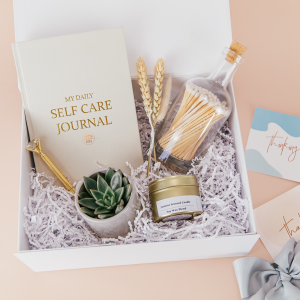 Wellbeing gift box Wellness box self care gift set Self care journal Recovery gift box Get well soon gift