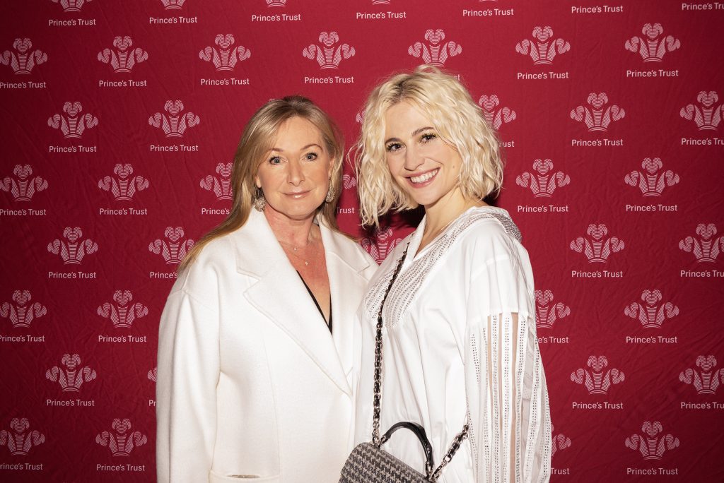 Pixie Lott and Chrissie Wheeler at the IWD Princes Trust Pop Up at Battersea Power Station